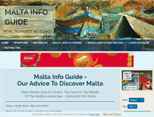 Tablet Screenshot of maltainfoguide.com
